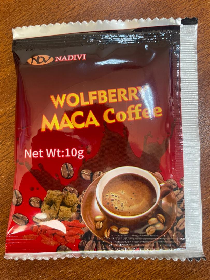 maca coffee wolfberry for man power.1 sachet