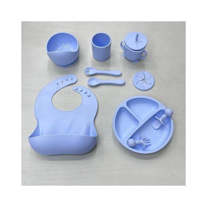 Baby Silicone Feeder Set- Blue