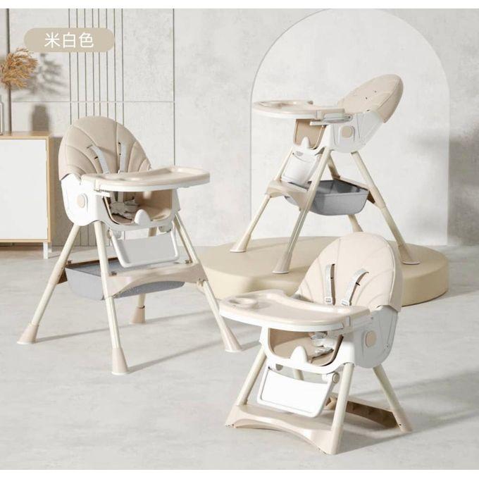 Adjustable Height Baby High Feeding Chair-Multicolour