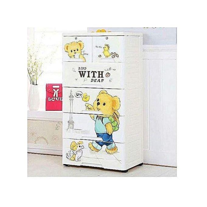 Baby Ceramic Plastic Wordrobe Baby Storage Cabinet-Muticolour