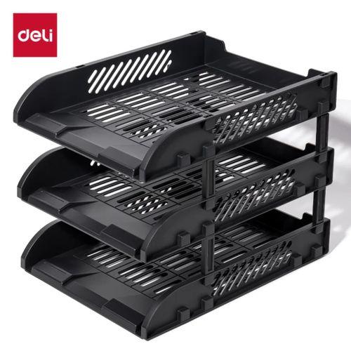 3 tier stackable office tray
