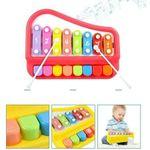 2 In 1 Baby Piano Xylophone With 8 Multicolored Keyboard Musical Instrument Toys