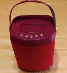 Red Bluetooth Wireless Speaker With Solar Panel-Red