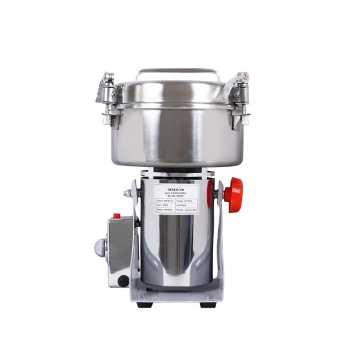 3000g Instant Large Commercial High Capacity Dry Masala Powder Spice Grinder Machine For Business Mixer Grinding Mill For Spices, Herbs and Dry Fruits Grain Crusher Stainless Steel -Silver