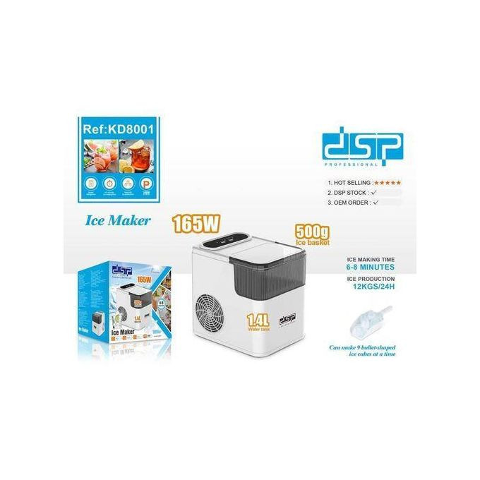 Ice Maker Machine – 1.5L Capacity Quick & Convenient Ice Production. Multcolour