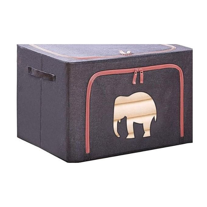 Storage box with lid, sorting baskets for household clothes, storage box for bedroom blankets, storage box for Oxford fabrics with large capacity, 50 x 40 x 33 cm,multicolors