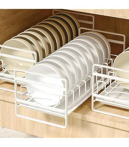 Kitchen Rack Drainer White, slight variation Silver White