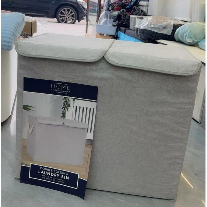 Foldable Laundry Bin - Grey Multicolor