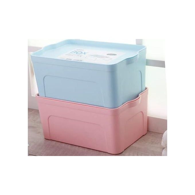 2Pack Box containers for clothes storage containers for organizing Storage Case bookshelf office cosmetic Multicolor