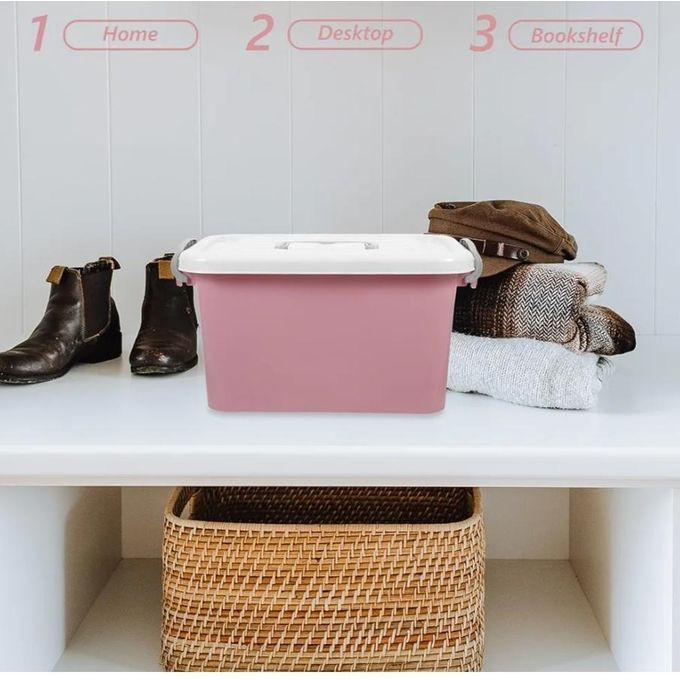 Plastic Storage Bins With Latching Lids Stackable Storage Containers For Organizing Large Storage Box For Bedroom, Basement, Classroom, Camping, Office
