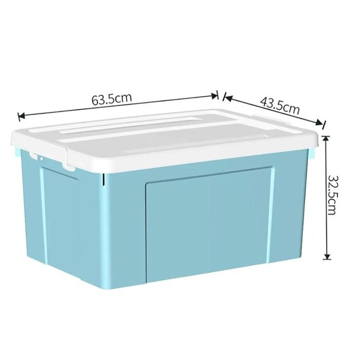 Plastic Storage Bins With Latching Lids Stackable Storage Containers For Organizing Large Storage Box For Bedroom, Basement, Classroom, Camping, Office
