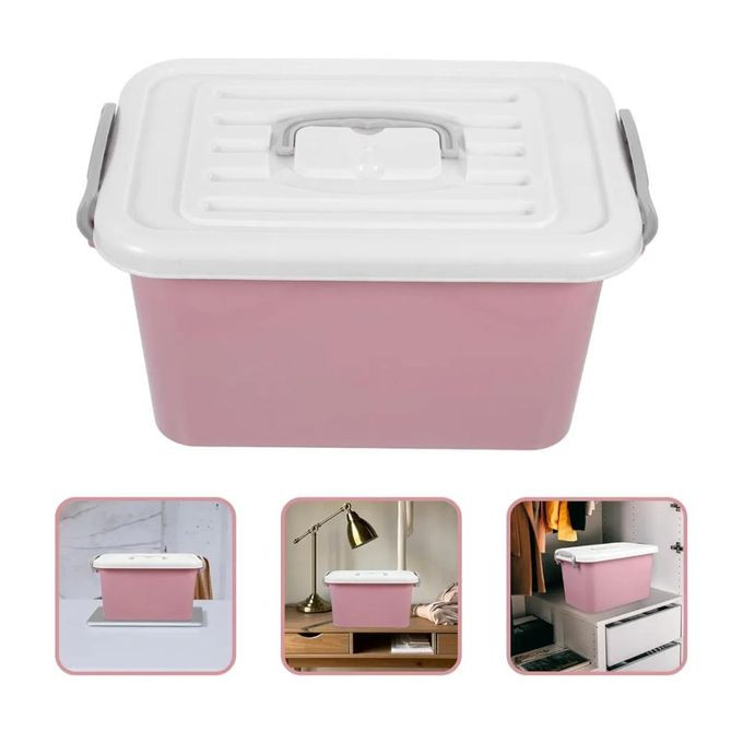 Plastic Storage Bins With Latching Lids Stackable Storage Containers For Organizing Large Storage Box For Bedroom, Basement, Classroom, Camping, Office