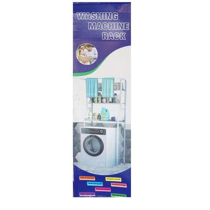 Metallic Toilet Rack - White