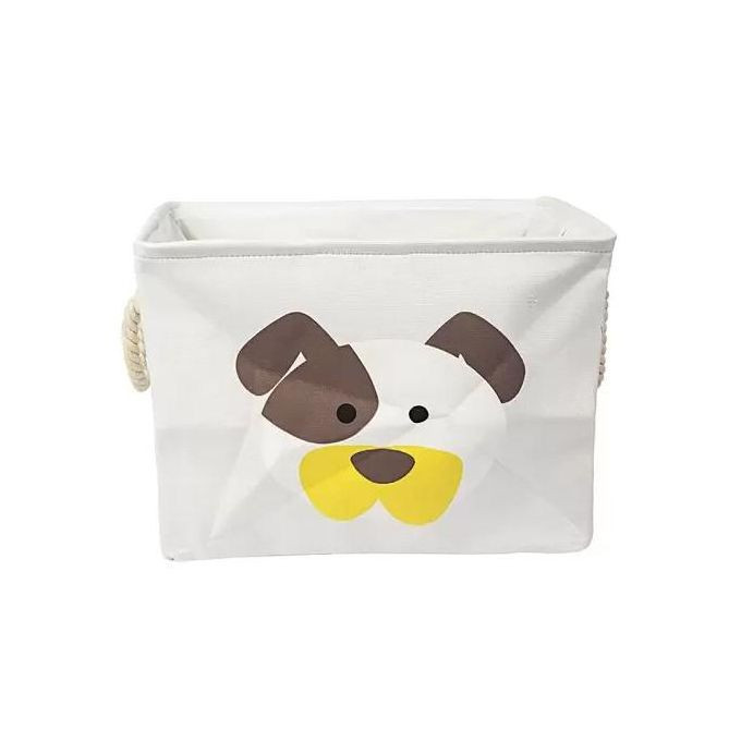 Simple and elegant Cartoon Clothes Storage Basket Square Storage Box for Toys Kids Clothes Sundries Folding Laundry Basket Fabric Closet Organizer