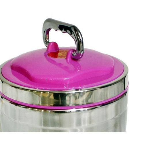 Stainless Steel Double Wall Food Flask 2.2 Litres - Silver