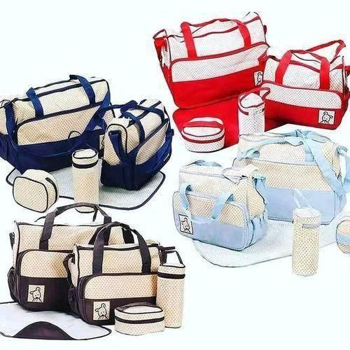 5 Piece Baby Diaper Changing Bag Set - Blue