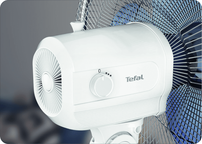 TEFAL STAND FAN VF4410G2 16" STANDING FAN 3 Speed- White